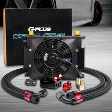 Universal 25 Row AN10 Engine Oil Cooler + Filter Adapter Kit+ 7