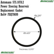 Automann 575.1078.2 Power Steering Reservoir Replacement Gasket Ref# FGQ79699 picture