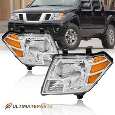 2pcs L&R  Chrome Housing Headlights Assembly For 2009-2021 Nissan Frontier picture