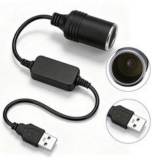 5V USB to 12V Car Cigarette Lighter Socket Adapter, Power Bank Converter for Car picture