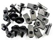Ford Truck Body Bolts & U-nut Clips- M6-1.0 x 25mm- 10mm Hex- 20pcs (10ea)- #147 picture