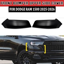 Matte Black Front Bumper Upper Side Cover Cap Panel trim For RAM 1500 2025-2026 picture