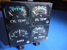 BEECHCRAFT 169AU-BWL CLUSTER GAUGE P/N 36-380044-1 SIGMA TEK P/N 1U305-007  picture