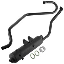 Caltric Exhaust Muffler & Pipe For Kawasaki Prairie 650 KVF650A 4X4 2002-2003 picture