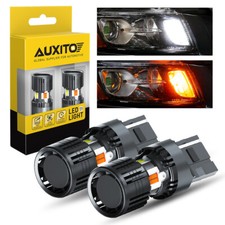 No Hyper Flash 7443 7444NA Switchback LED Turn Signal Parking Lights Bulbs EOA picture