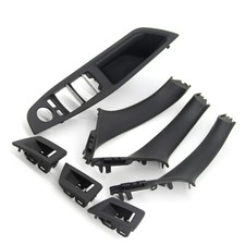 7PCS Door Panel Handle Trim Cover Kit for BMW F10 F11 520i Interior Accessories picture