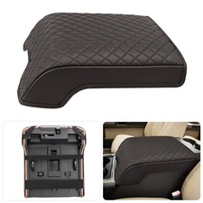 Fits 2011-2016 Ford F250 F350 Floor Console Lid Armrest Cover Pad Cushion Brown picture