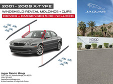 JAGUAR OEM 01-08 X-Type Windshield-Reveal Molding SET + ATTACHMENT CLIPS picture