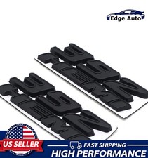 2PCS Set For 392 HEMI Emblems Side Fender Replacement Badge 3D Decal Matte Black picture