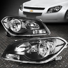 FOR 08-12 CHEVY MALIBU BLACK HOUSING CLEAR CORNER HEADLIGHTS HEADLAMPS ASSEMBLY picture