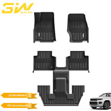 3W Floor Mats for Jeep Grand Cherokee L 2021-2024 Car Floor Liner All-weather picture