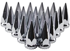 Chrome 20 Lug Spike nut Axle Kit for 22.5