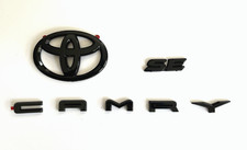 NEW 3PS 2018-2023 TOYOTA CAMRY SE Matte Black EMBLEM OVERLAY KIT  PT948-03191-02 picture