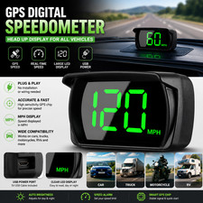GPS Digital Speedometer Car Truck Motorcycle Head Up Display Odometer HUD MPH picture