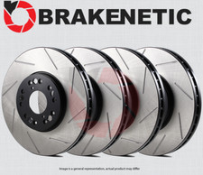 FRONT+REAR BRAKENETIC Premium Slotted Brake Disc Rotors 50.40048.51 picture