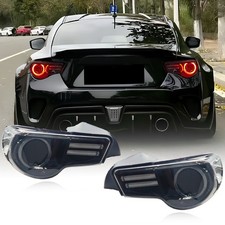 Fits Subaru BRZ Toyota GT86 2013-2020 LED Smoke/Black Tail Lights Rear Lamps picture