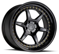 One 18x10.5 Aodhan DS09 DS9 5x114.3 22 Black Wheel Rim 73.1 picture