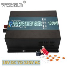 1500W Pure Sine Wave Inverter 18V DC to 120V 220V AC Power Converter Home Solar picture