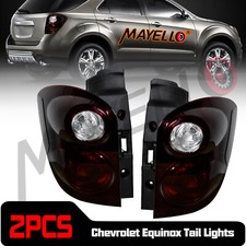 Fit 2010-2015 Equinox Smoke Red Tail Lights Driver + Passenger Side Replacement picture