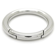 O-Ring Metal Keychain Clip Round Opening Key Ring Buckle Bag Hardware Accessory picture