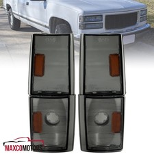 Smoke Corner Lights Fit 1988-1993 Chevy C/K Silverado Sierra Yukon Parking Lamps picture