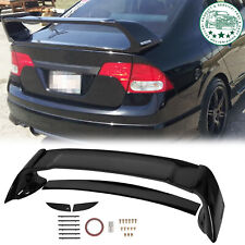 For 06-11 Civic 4DR Sedan Gloss Black Painted Mugen Style RR Trunk Wing Spoiler picture