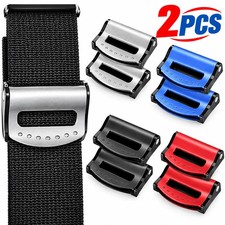 2PCS Car Seat Belt Adjuster Clip Buckle Stopper Safety Comfort Clamp picture