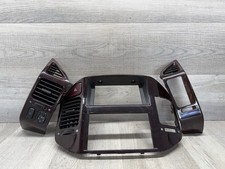 2001-2006 Mitsubishi Montero Center L&R Dash Radio Bezel AC Vents Woodgrain ((4) picture