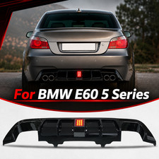 MP Style Rear Bumper Diffuser Lip for BMW E60 5 Series M Sport 2004-2010 Rear Va picture