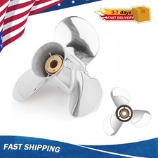 10 1/4X16 Outboard Boat Propeller For Mercury 25-70HP 13Tooth 48-16986 10.25x16 picture