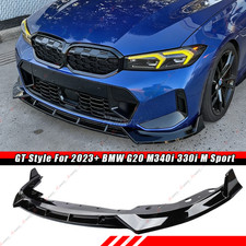 Gloss Black MP Style For 2023-2026 BMW G20 M340i 330i M Sport  Front Bumper Lip picture