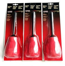 3 LYNX BY DEKA 6OZ BATTERY FLUID FILLER BULBS CAR TRUCK GOLF CART ATV #00218 picture