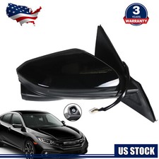 Right Heated Power Side Mirror w/Camera for Honda Civic Sedan 2016-2021 picture