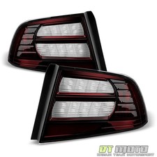 Blk Tinted 04-08 Acura TL Tail Lights Brake Lamps Left+Right 2004 2005 2006 2007 picture