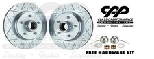 1969-72 CHEVELLE GTO 1968-69 CAMARO FIREBIRD FRONT DRILLED SLOTTED BRAKE ROTORS picture