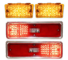 DIGI-TAILS LED Tail Light and Front Marker Light Panel Set 1970-1972 Chevy Nova  picture