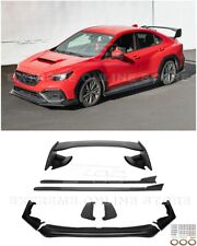 For 22-Up Subaru WRX | JDM CS Style Front Lip Side Skirts Spoiler & Rear Apron picture