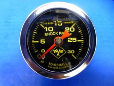 Marshall Gauge 0-30 psi Fuel Pressure Oil Pressure 1.5