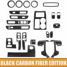 22pcs Full Set Interior Decor Cover Trim Kit For 2009-14 Ford F-150 Carbon Fiber picture