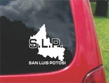 2 (PCS) San Luis Potosi Mexico Outline Map Stickers 20 Colors To Choose From  picture
