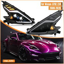 2PCS LED Projector Headlight Fit For Nissan 370Z Z34 2009-2020 Head Front Lamps picture