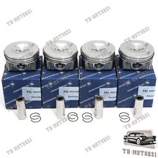 4 x KS Upgraded Pistons with Rings to improve oil consumption for VW AUDI 2.0T picture