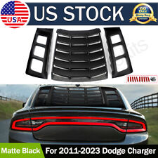 Fits 11-23 Dodge Charger Matte Black ABS Window Louver Cover Rain Sun Guard 3PCS picture