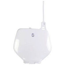 UFO PLAST White Front Number Plate For Yamaha YZ125/250 92-99/YZ400F 98-99 picture