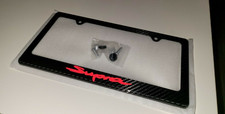 SUPRA True Carbon Fiber License Plate Frame W/ Screws and Caps picture