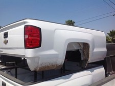 2014-19 Chevy Silverado Long 8' Long Bed, White , TRUCK BED Complete Bed, NEW picture