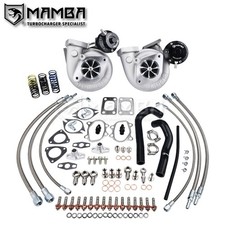 MAMBA Bolt-On Ball Bearing Twin Turbo Kit For Nissan 300ZX Z32 VG30DETT GT2560R picture