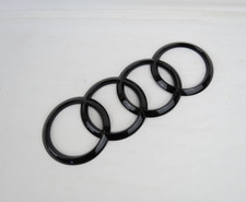 12-18 Audi A6 Rear Emblem Back Trunk Black Rings Badge Symbol Logo Genuine OEM picture