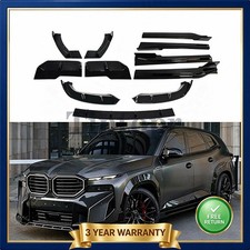 Gloss Black Fits BMW XM G09 2023-2026 Front and Rear Side lips Body Kit Spoiler picture