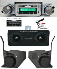 1968-72 Chevy II /Nova Radio + Kick Panels + Dash Speaker Aux 230 Stereo NO AC picture